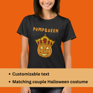 Witty Queen Pumpkin Pub Couple Halloween-Kostüm T-Shirt