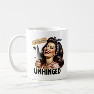 Witty Retro Girl - komplett aufgelockerte Tri-Blen Kaffeetasse