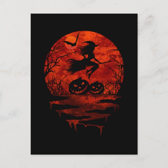 WITZ AUF ROTEN MOON POSTKARTE (Vorderseite)