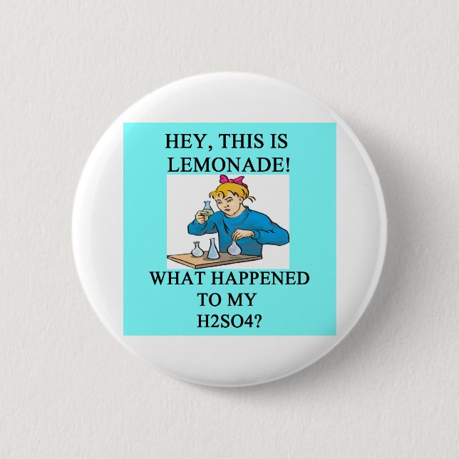 Witz der Limonade h2so4 Button (Vorderseite)