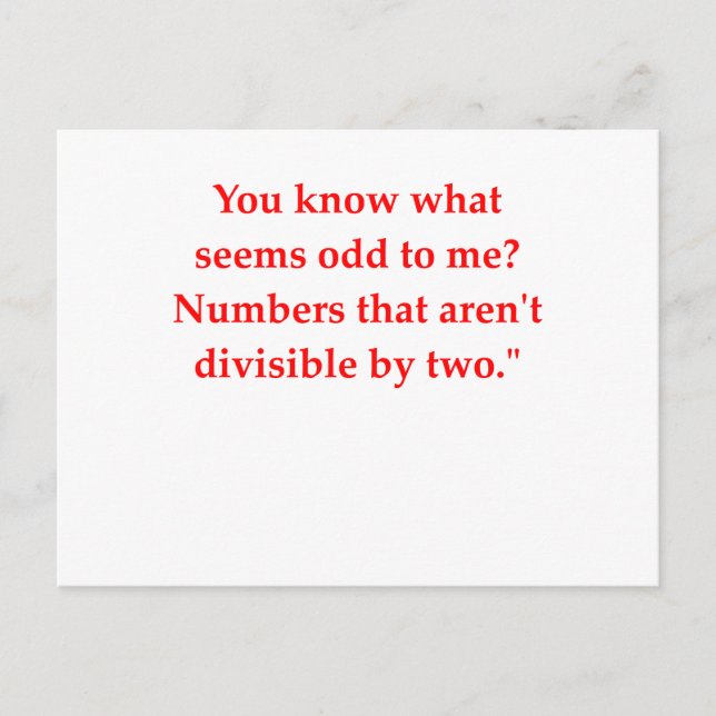 Witz Postkarte (Vorderseite)