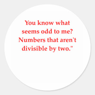 Witz Runder Aufkleber