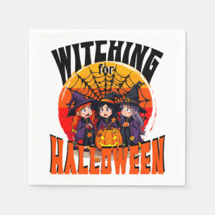 Witz zu Halloween, lustiges Halloween-Cartoon Serviette