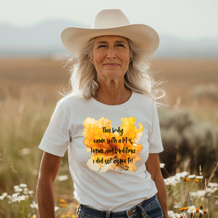 Witze über Ihren eigenen Körper im Abstrakten Hint T-Shirt