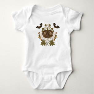 Witzen Vine Folklore Halloween Kürbismuster Baby Strampler