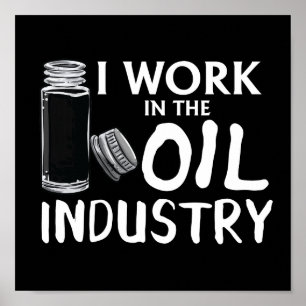 Witzig arbeite ich in der ätherischen Ölindustrie Poster