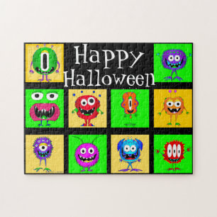 Witzig, bunt, Cartoon Monster