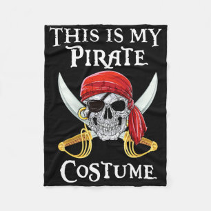 Witzig Das ist mein Piratenkostüm Shirt Halloween Fleecedecke