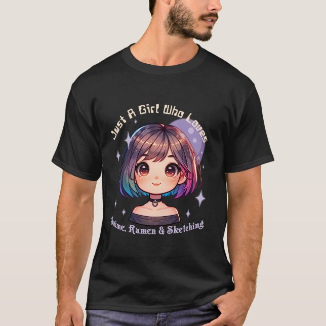 witzig ein niedliches Mädchen Emotion Lächeln für  T-Shirt (Vorderseite)