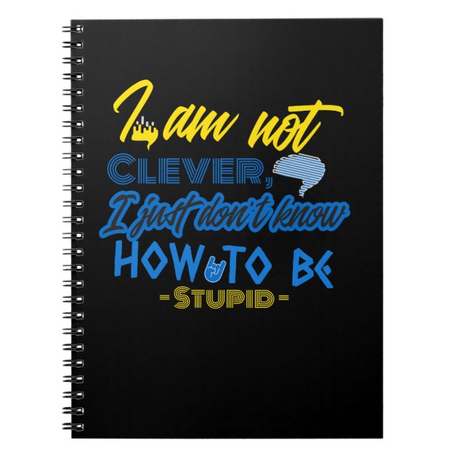 Witzig, Hirndesign Notizblock (Vorderseite)