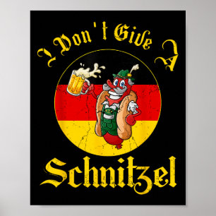 Witzig ich gebe keinen Schnitzel Wurst Männer Poster