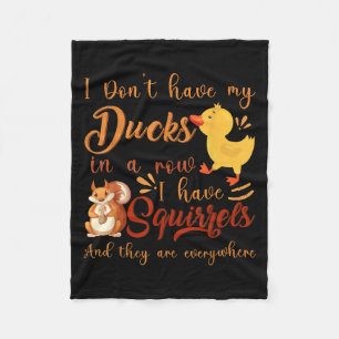 Witzig, ich habe meine Enten nicht in einer Reihe, Fleecedecke
