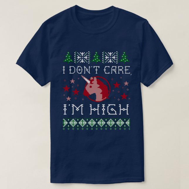 Witzig "Ich kümmere mich nicht, ich bin hoch" Einh T-Shirt (Design vorne)
