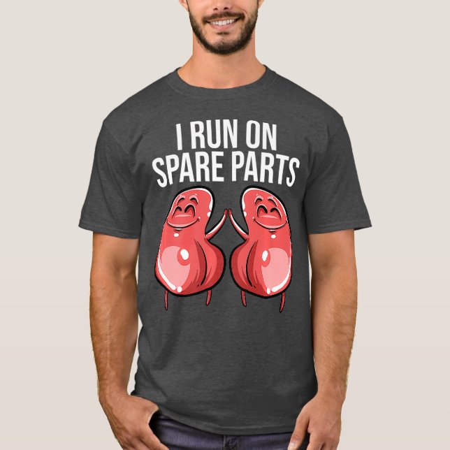 Witzig ich laufe auf Ersatzteilen Coolen Nierenspe T-Shirt (Vorderseite)