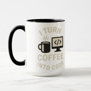 Witzig ich mache Kaffee in Code Tasse