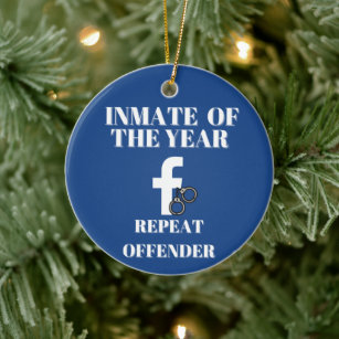 Witzig, Insasse, Weihnachtsfeier im Gefängnis Keramik Ornament