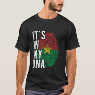 Witzig ist es in meiner DNA Burkina Faso Fahne Fin T-Shirt