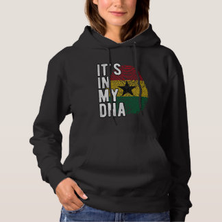 Witzig ist es in meiner DNA-Ghana-Flagge Fingerpri Hoodie