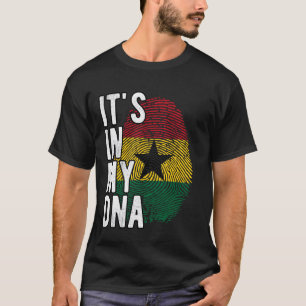 Witzig ist es in meiner DNA-Ghana-Flagge Fingerpri T-Shirt