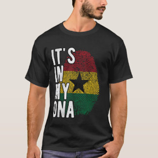 Witzig ist es in meiner DNA-Ghana-Flagge Fingerpri T-Shirt