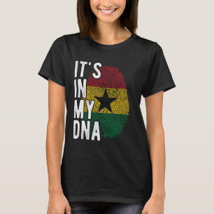 Witzig ist es in meiner DNA-Ghana-Flagge Fingerpri T-Shirt