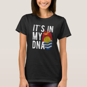 Witzig ist es in meiner DNA Kiribati Flag Fingerpr T-Shirt