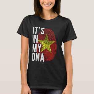 Witzig ist es in meiner DNA Vietnam-Flagge Fingerp T-Shirt