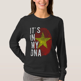 Witzig ist es in meiner DNA Vietnam-Flagge Fingerp T-Shirt