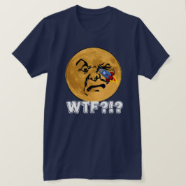 Witzig "WTF??" Der alte Mond bekommt eine Rakete i T-Shirt