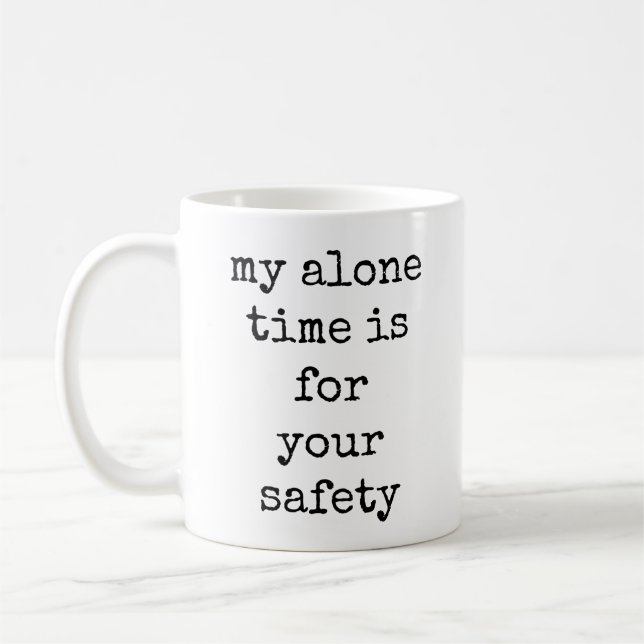 Witzig, Zitat, Text, Kaffee-Tasse Kaffeetasse (Links)