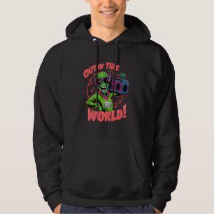 Witzige Alien mit Sonnenbrille Boombox aus dieser Hoodie