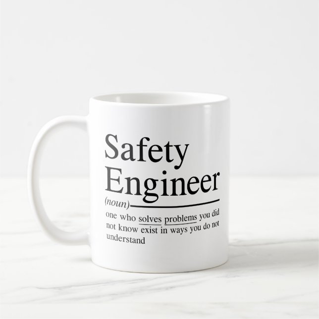 witzige Angebote für Sicherheitsingenieur Kaffeetasse (Links)