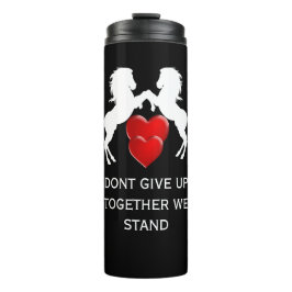 witzige Brustkrebs-Bewusstsein nicht aufgeben Thermosbecher