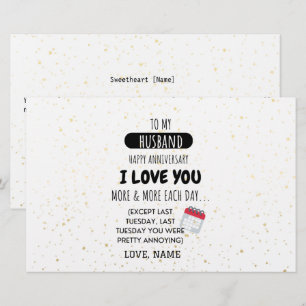 Witzige Ehefrau für den Spaß von Husband anlässlic Briefpapier