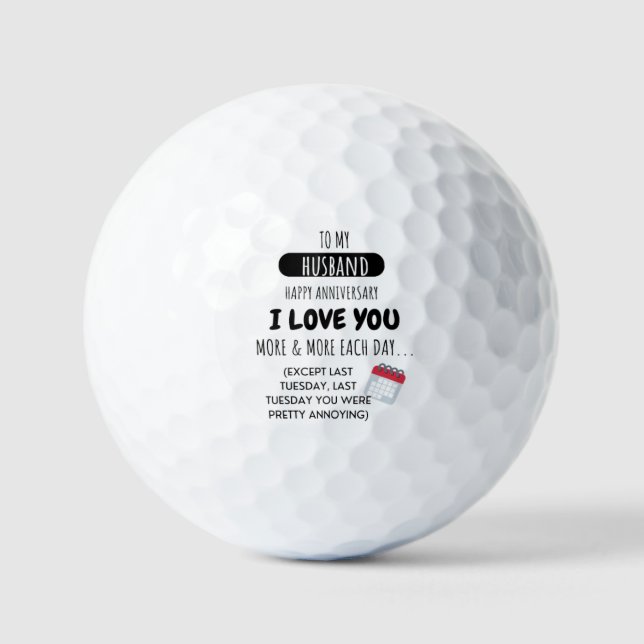 Witzige Ehefrau für den Spaß von Husband anlässlic Golfball (Vorderseite)