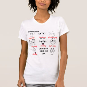 Witzige Frauen T - Shirt mit schönen Gesichtsstimm