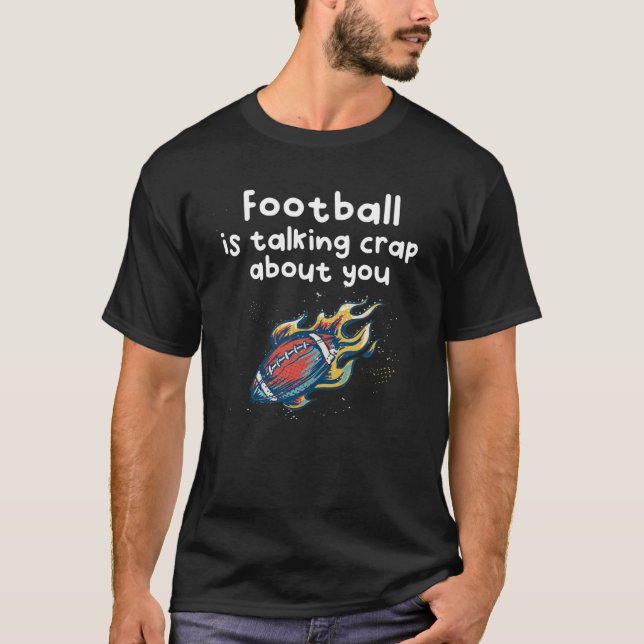 Witzige Fußballgespräche T-Shirt (Vorderseite)