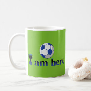 Witzige Fußballtasse - Ich bin hier Kaffeetasse