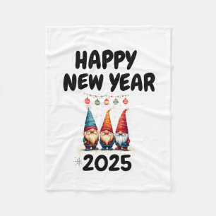 witzige Gronnie Firwork froh neues Jahr 2025 Blank Fleecedecke