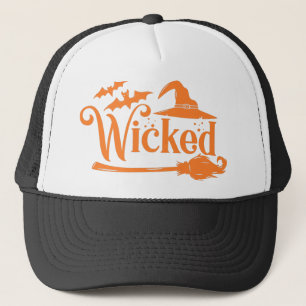 Witzige Halloween, Hexenbromstiel böse Truckerkappe