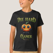 Witzige Halloween-Kürbislaterne, Gamer Kid v2