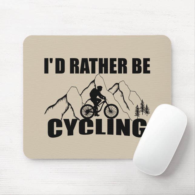witzige inspirierende Fahrradziffern Mousepad (Mit Mouse)