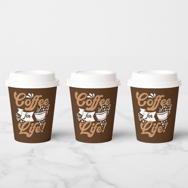 witzige Kaffeemarkt Paper Cups Pappbecher (Multi)
