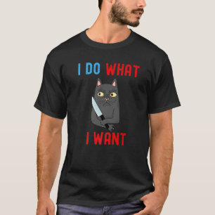 Witzige Katze, die ich mit meiner Katze Gewollt ha T-Shirt
