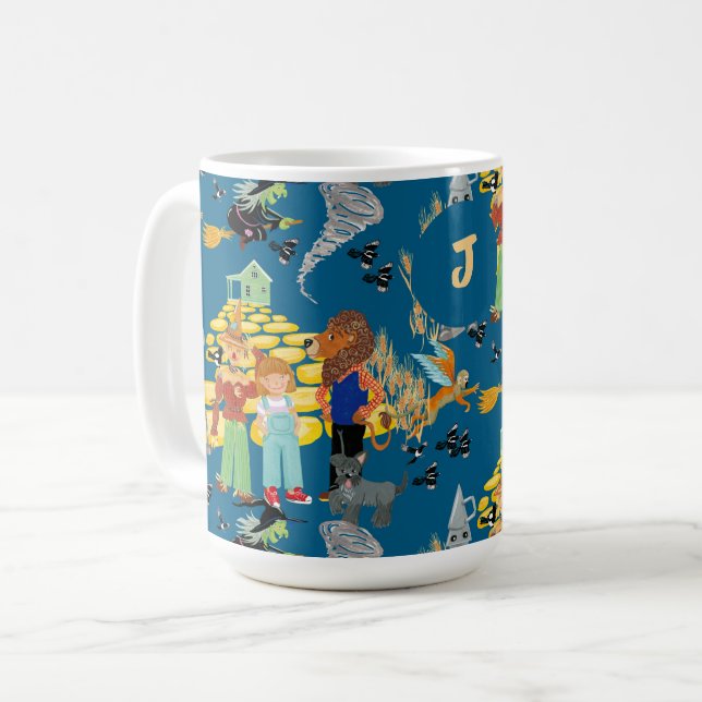 Witzige Kinderfiguren Kaffeetasse (Vorderseite Links)