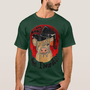 Witzige Kuh Halloween Moo I Gemein Boo - 10 T-Shirt