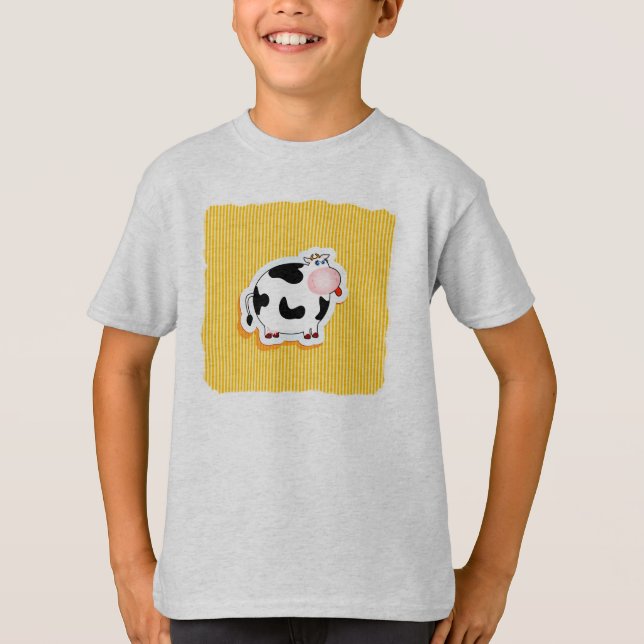 Witzige Kuh, T - Shirt (Vorderseite)