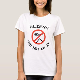 Witzige Minimalistische Außerirdischen haben es ni T-Shirt