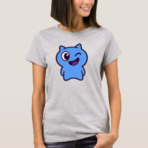 Witzige, minimalistische Cartoonkatze. T-Shirt