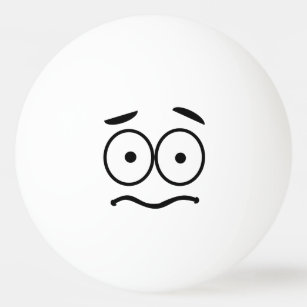 Witzige Neuigkeit Emoji Tischtennisball